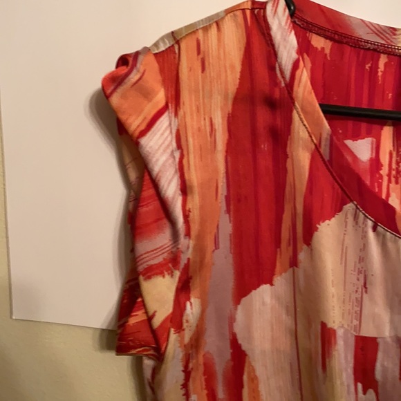 Hale Bob Printed Side Tie Top Sz M - Picture 2 of 5